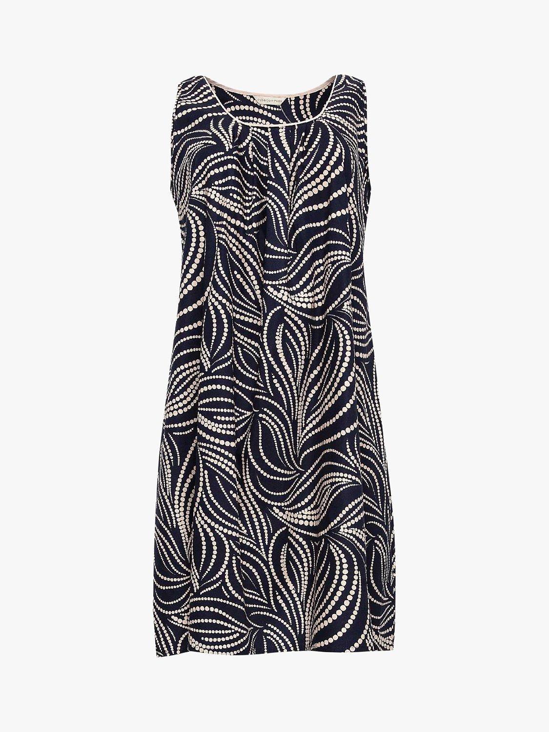 Product image 3 of 3, which shows Cyberjammies Estelle Spot Print Chemise, Navy/White, 22