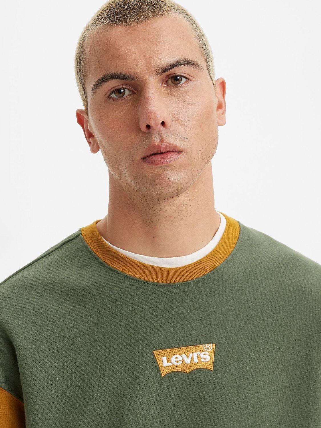 Levi's Relaxed Graphic Sweatshirt, Colorblock Bw Crew Thyme