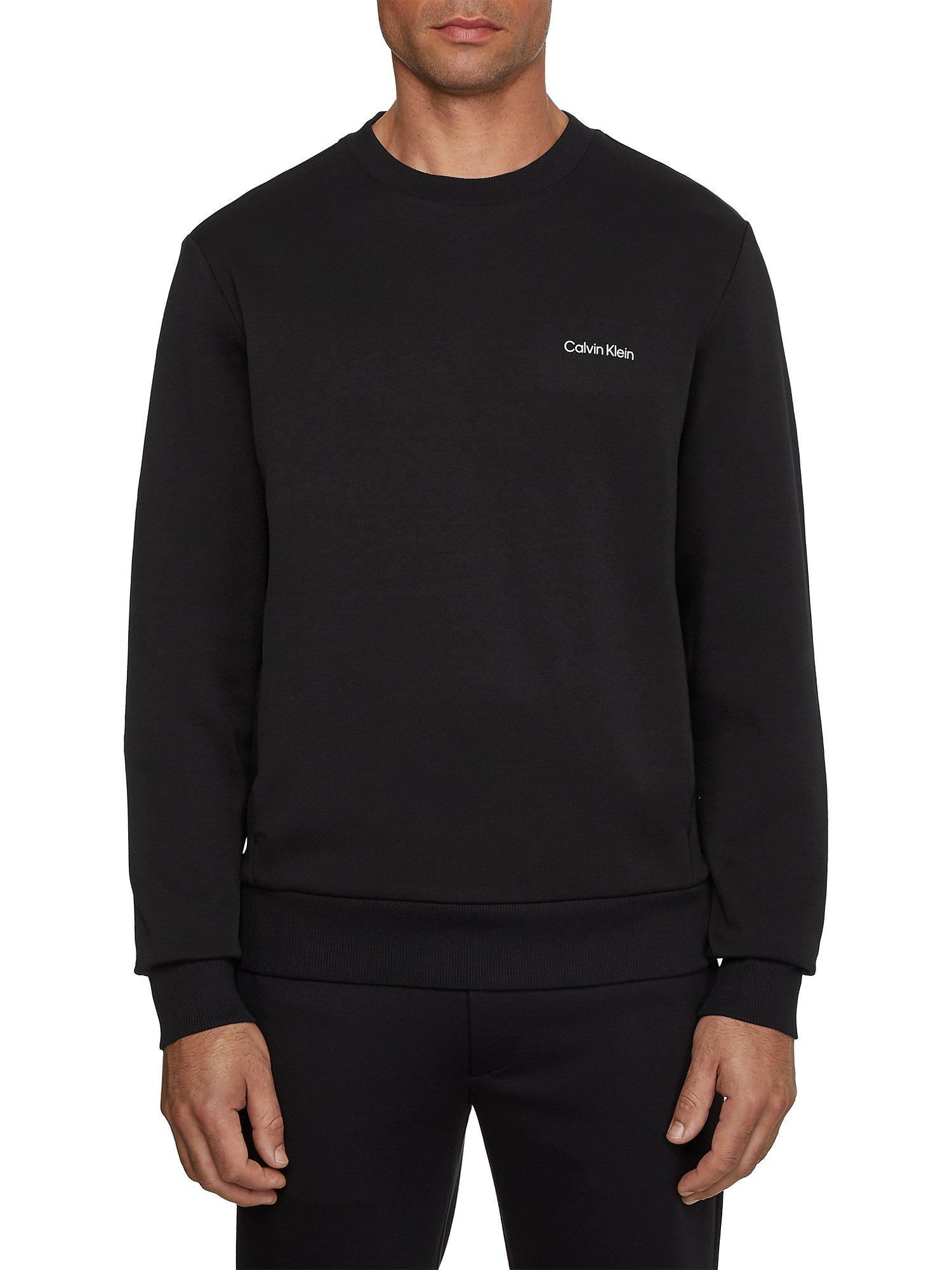 Calvin Klein Micro Logo Cotton Blend Jumper CK Black