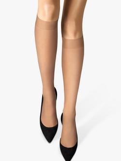 Wolford 10 Denier Knee Highs, Gobi 4365