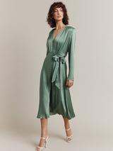 Ghost Meryl Satin Midi Dress