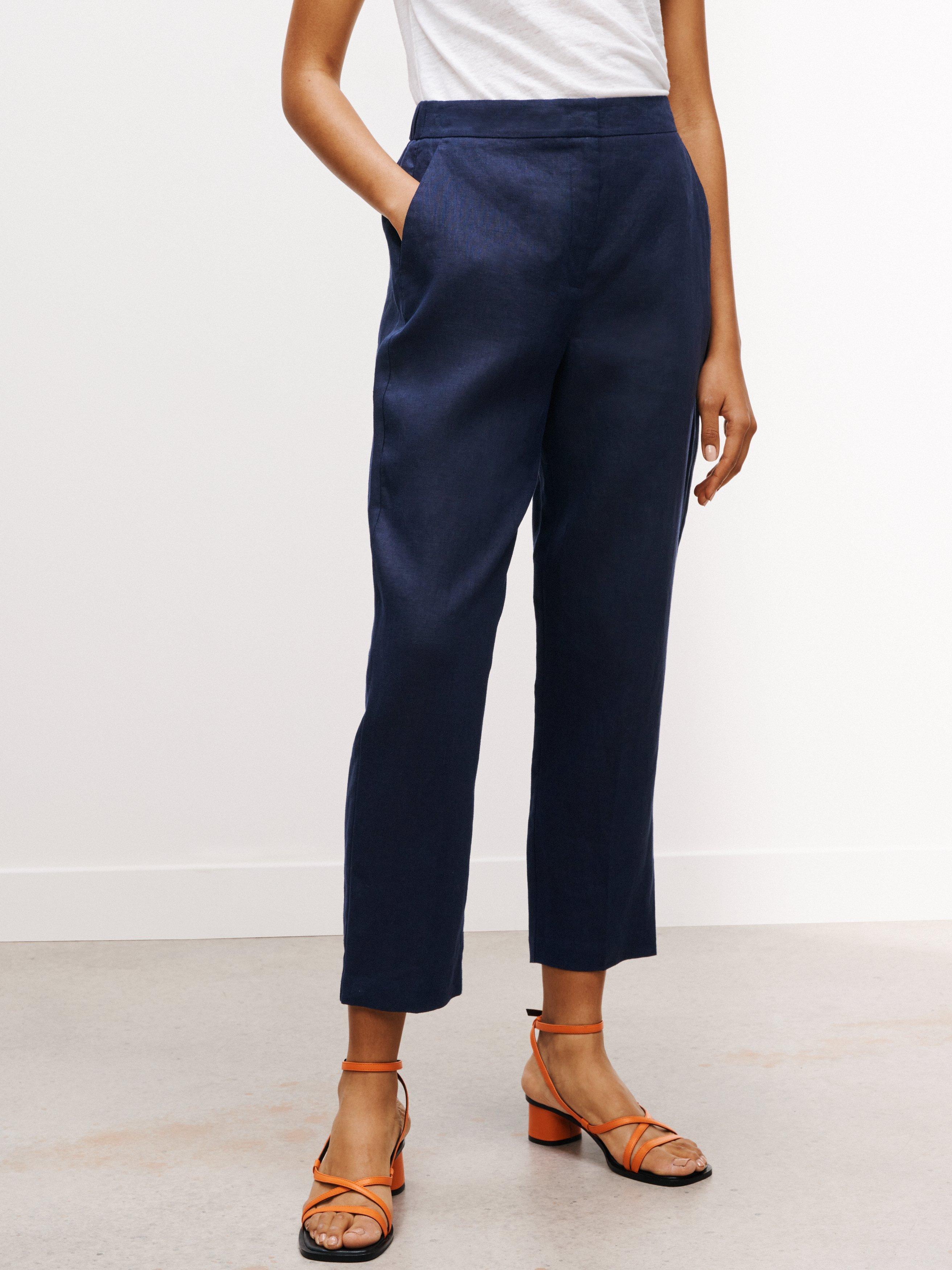 John Lewis Linen Tapered Leg Trousers