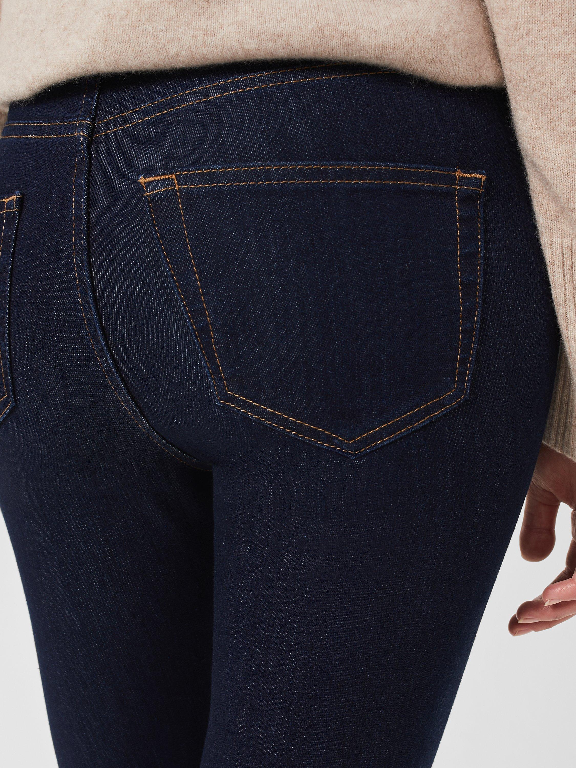 Product image 6 of 7, which shows Hobbs Petite Gia Sculpting Jeans, Indigo, 6