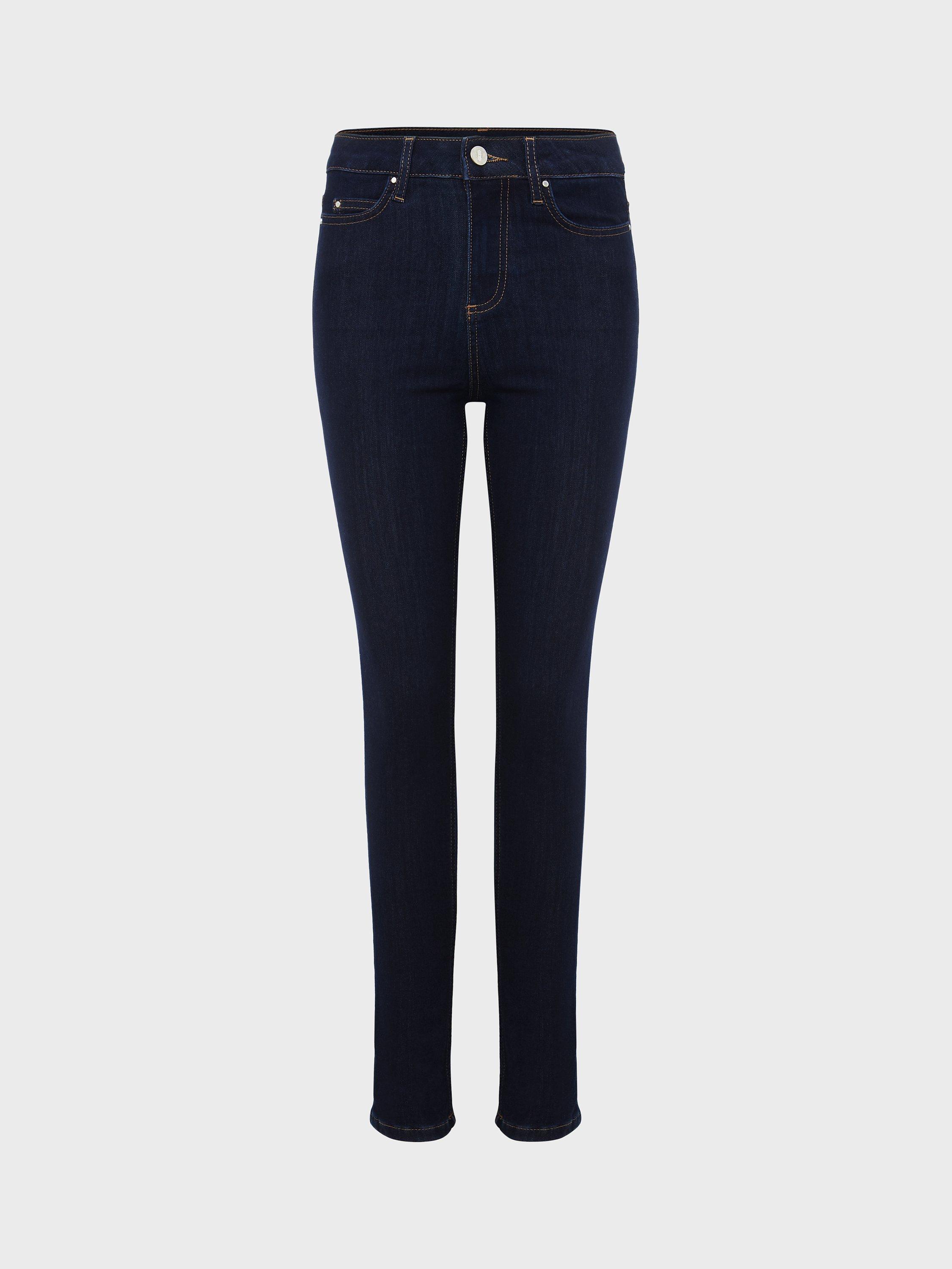 Product image 7 of 7, which shows Hobbs Petite Gia Sculpting Jeans, Indigo, 6