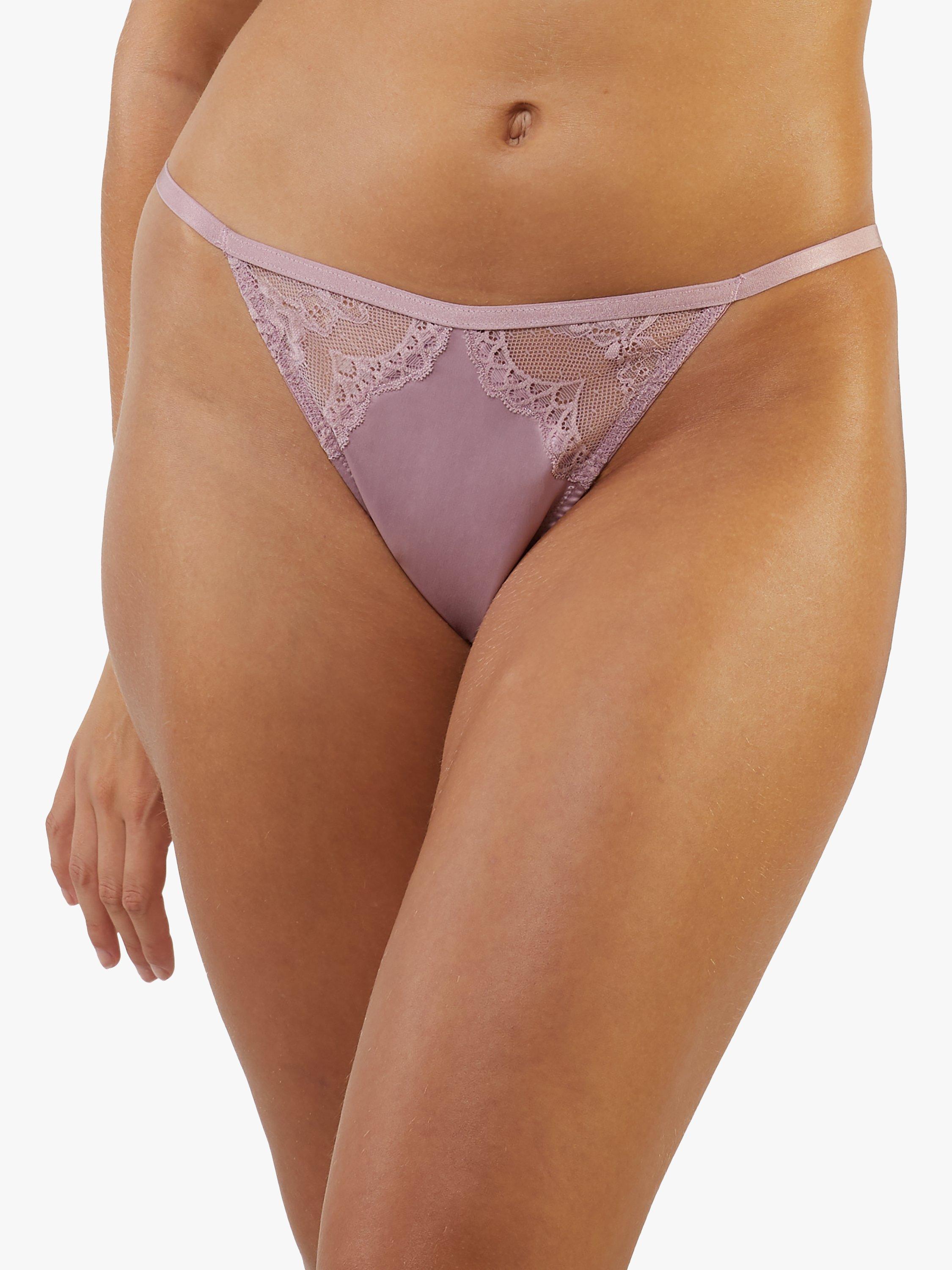 Playful Promises x Sammi Jefcoate Wish Lace Tanga Knickers, Mink