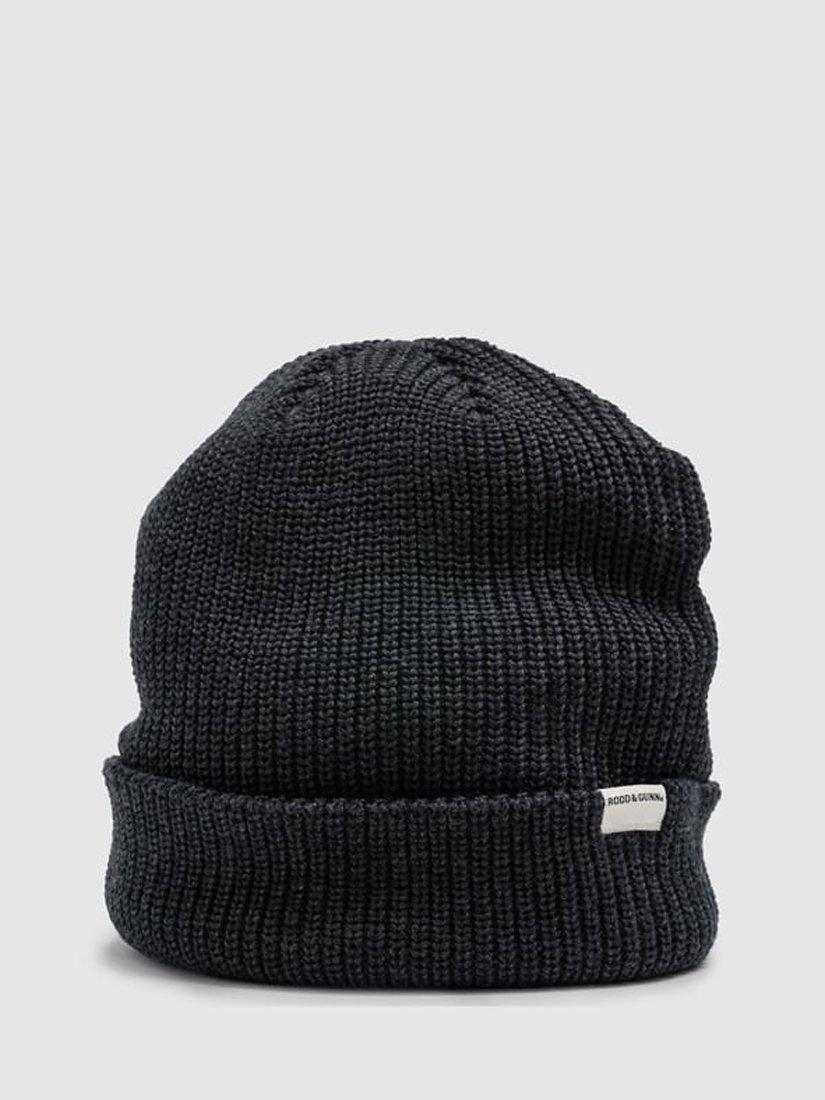 Product image 1 of 4, which shows Rodd & Gunn Gunn Merino Beanie, Charcoal, One Size