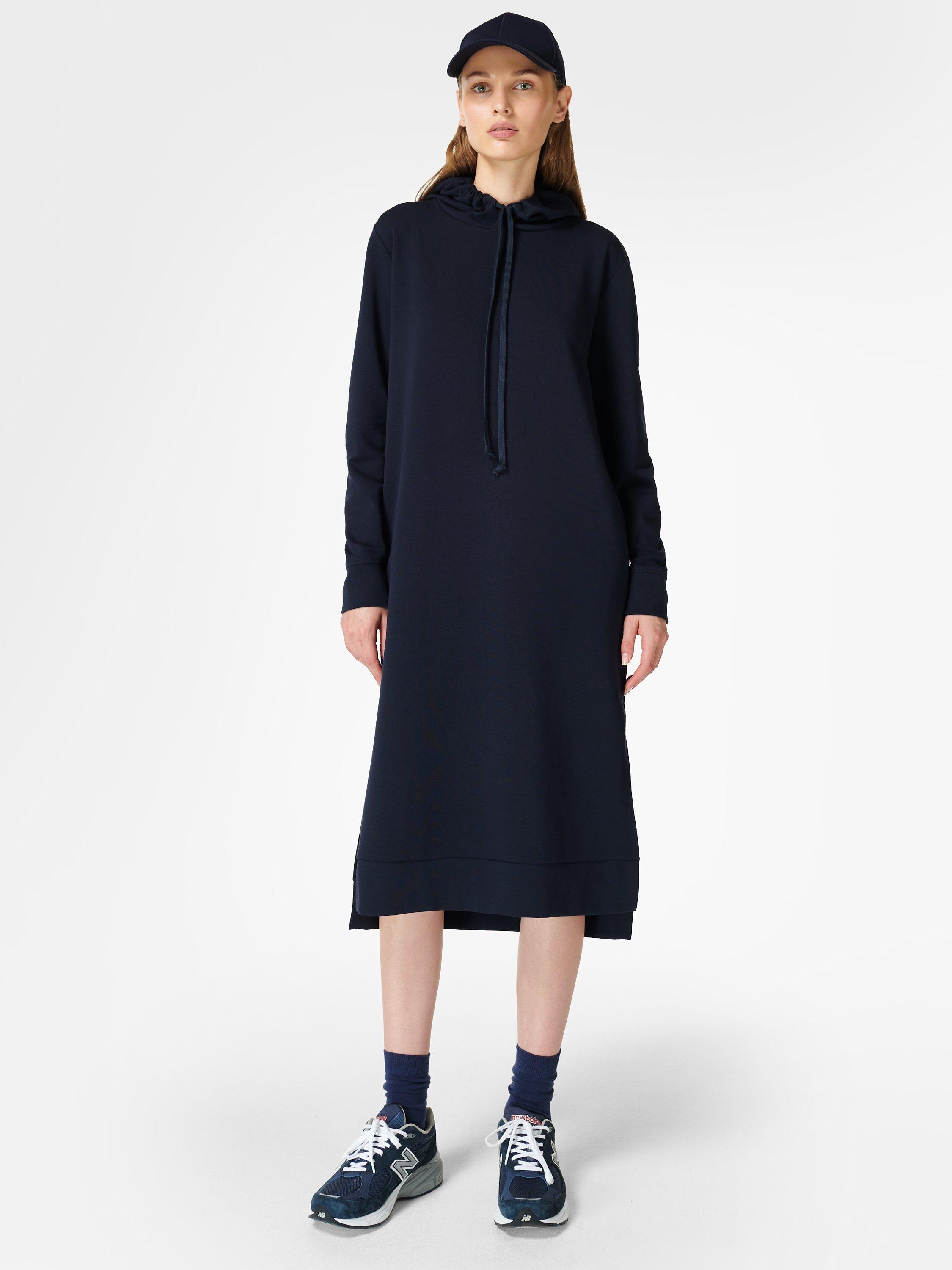 Sweaty Betty Beyond Hooded Sweatshirt Dress, Navy Blue