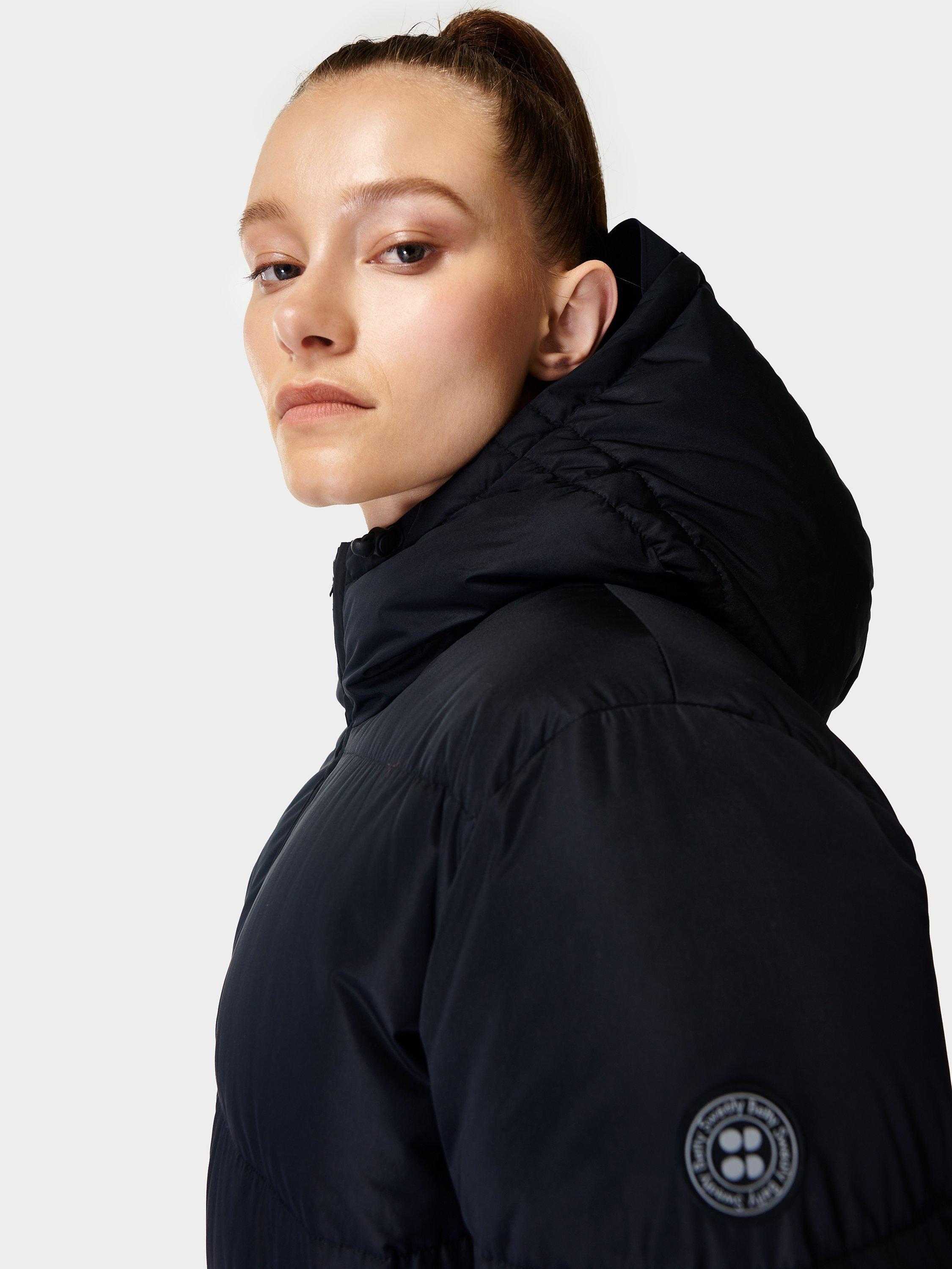 Sweaty Betty Alto Longline Puffa Jacket Night Black