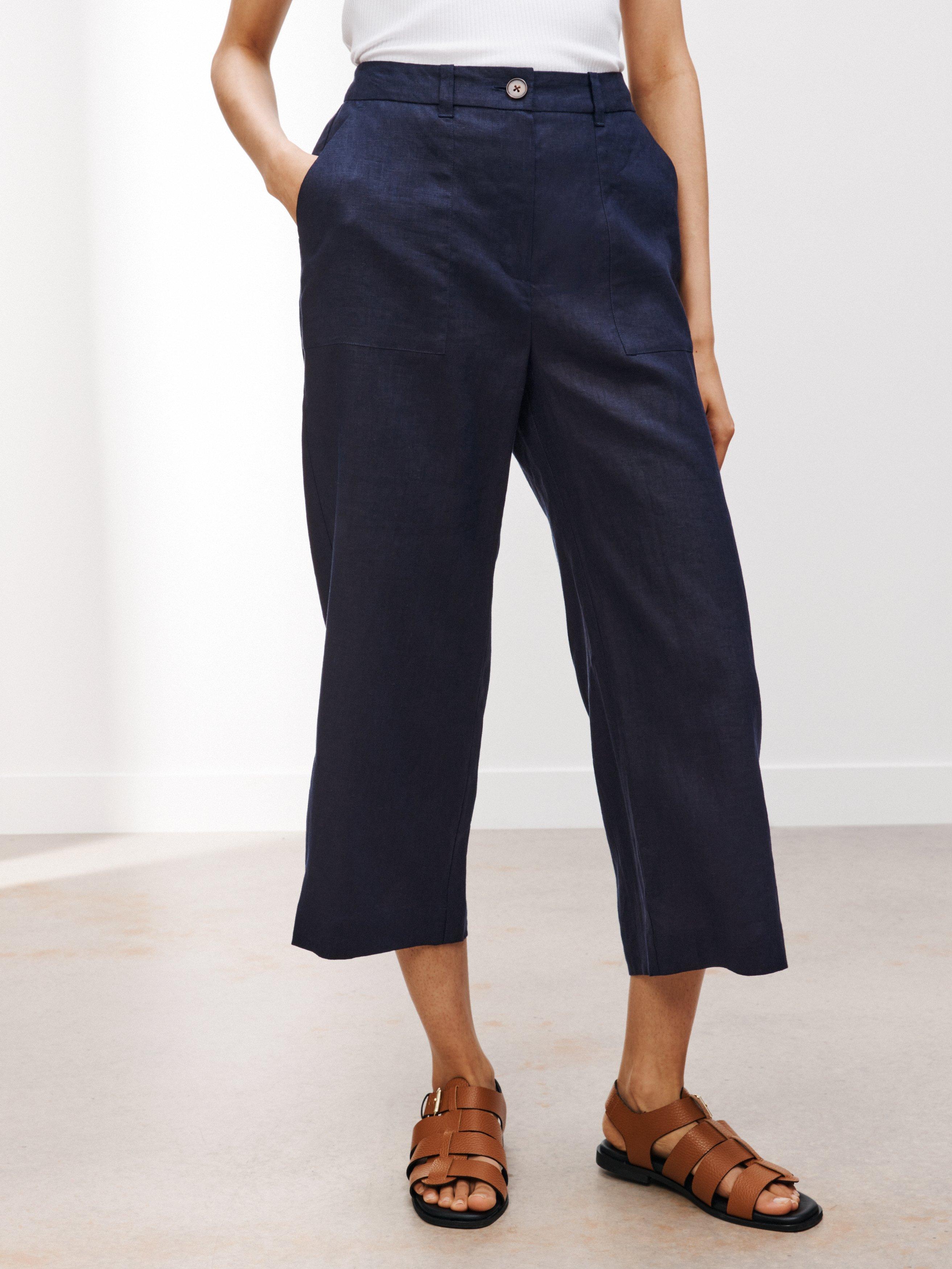 John Lewis Cropped Linen Trousers