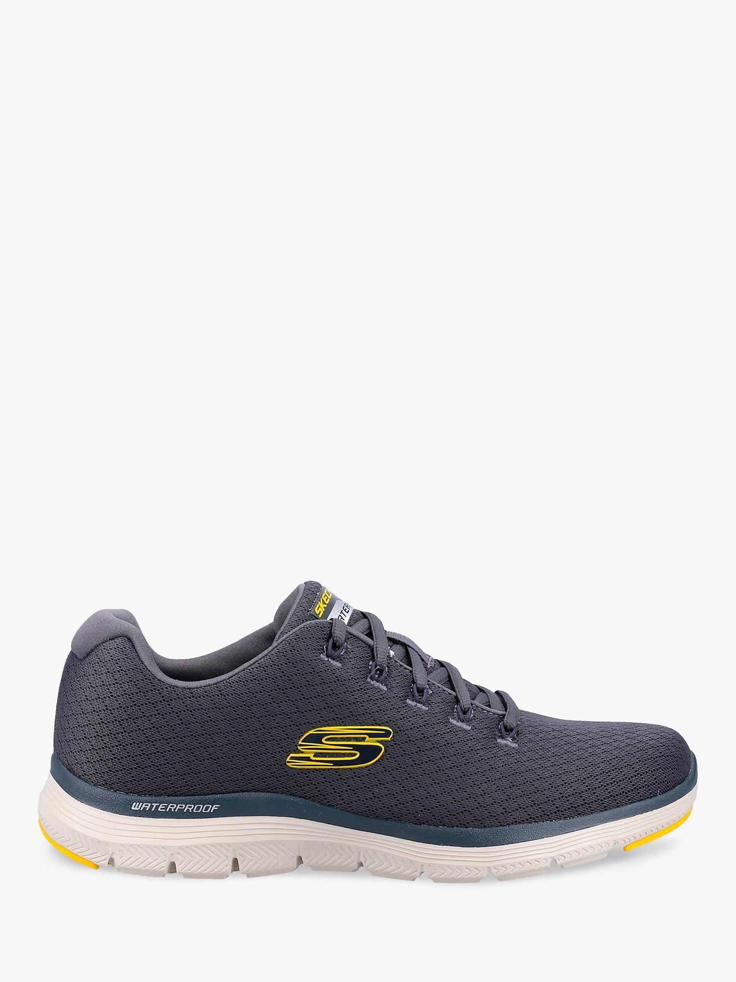 Skechers Flex Advantage 4.0 Memory Foam Waterproof Trainers, Charcoal