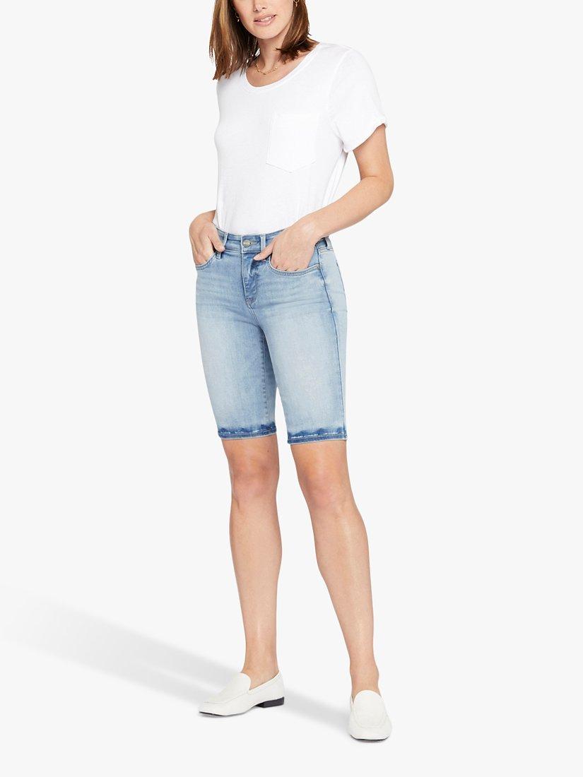 NYDJ Briella Slim Fit Denim Shorts, New Wave