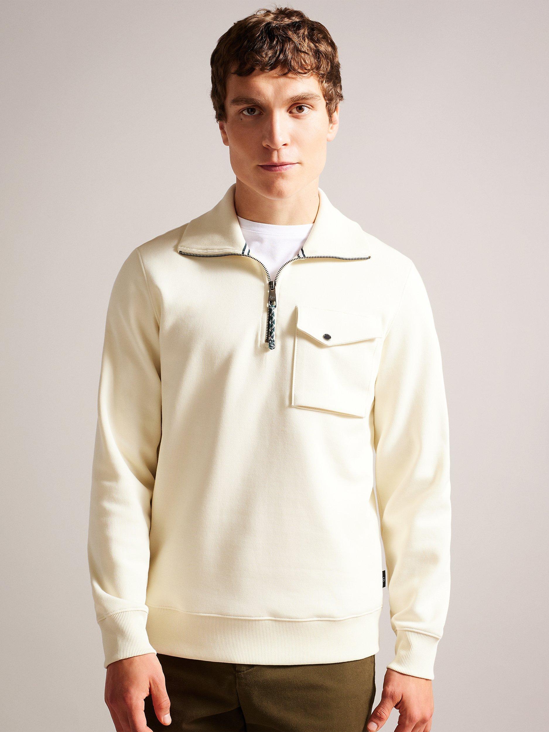 Ted Baker Ecos Funnel Neck Zip Jersey Top