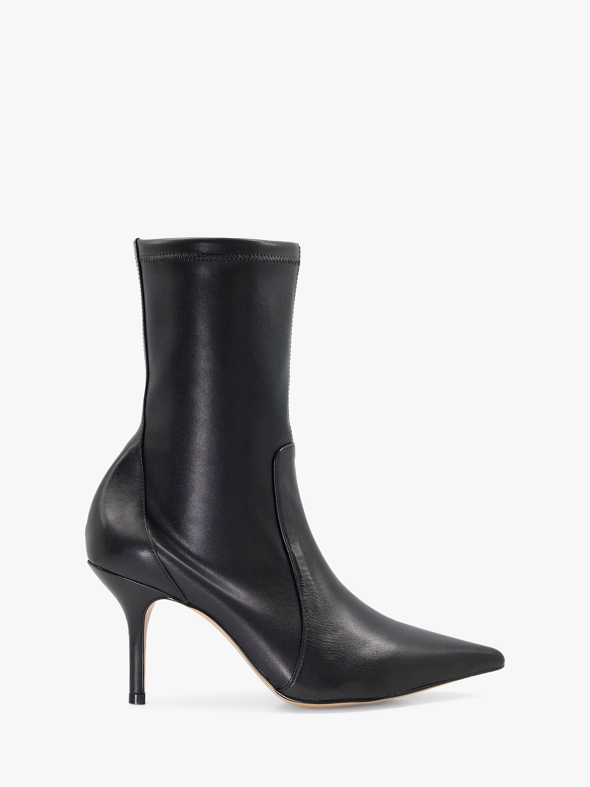 Dune Stiletto Heel Ankle Boots, Black
