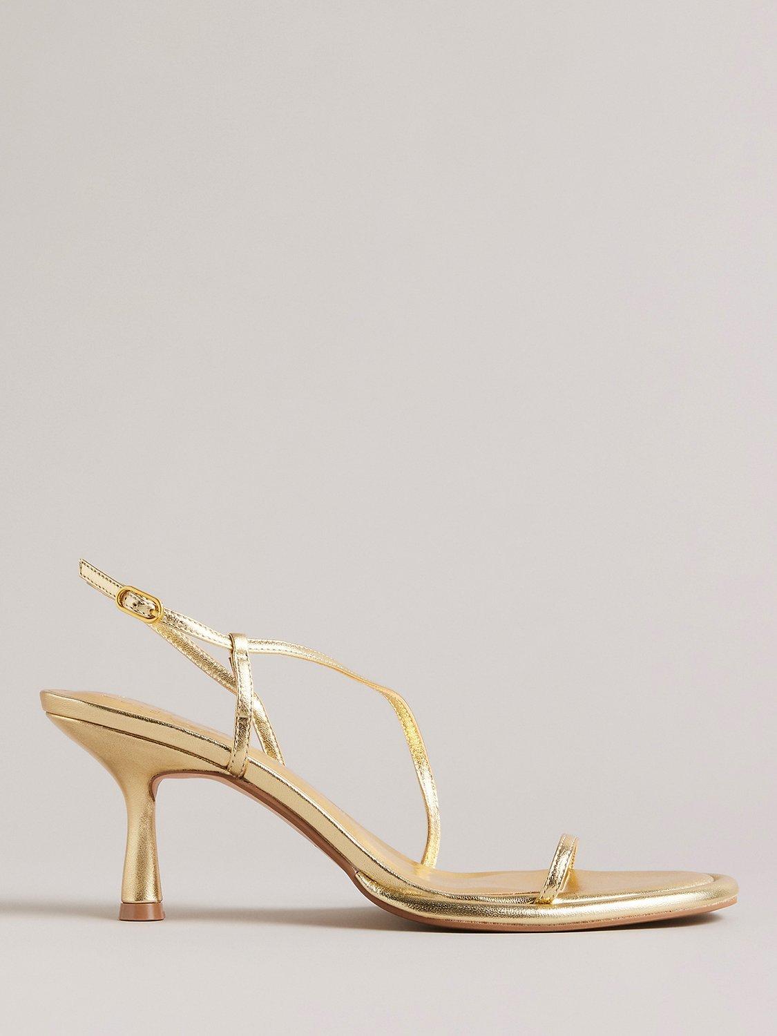 Ted Baker Myloh Heeled Strappy Sandals, Gold