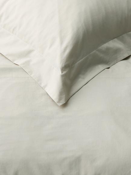 John Lewis Pure Cotton Percale Bedding - view 2, Natural