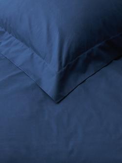 John Lewis Pure Cotton Percale Bedding - view 2, Navy