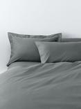 John Lewis ANYDAY Pure Cotton Bedding, Steel