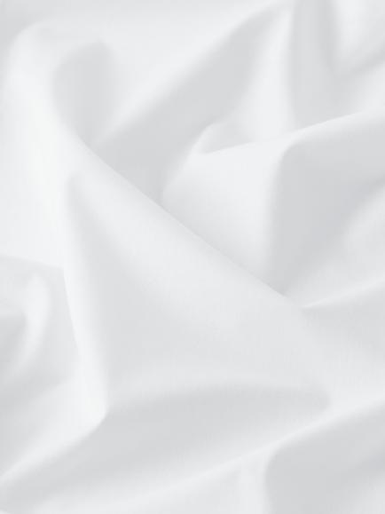 John Lewis Pure Cotton Percale Fitted Sheet - view 2, White