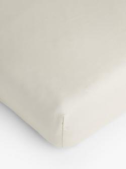 John Lewis ANYDAY Pure Cotton Fitted Sheet, Natural