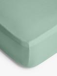 John Lewis ANYDAY Pure Cotton Fitted Sheet, Nettle