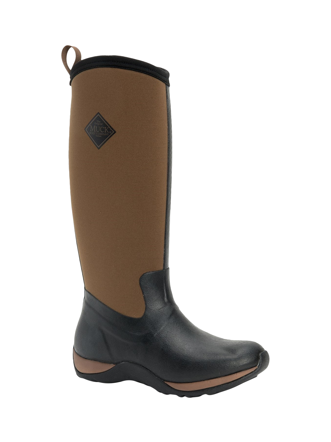 Product image 2 of 5, which shows Muck Arctic Adventure Tall Wellington Boots, Black/Tan, 3