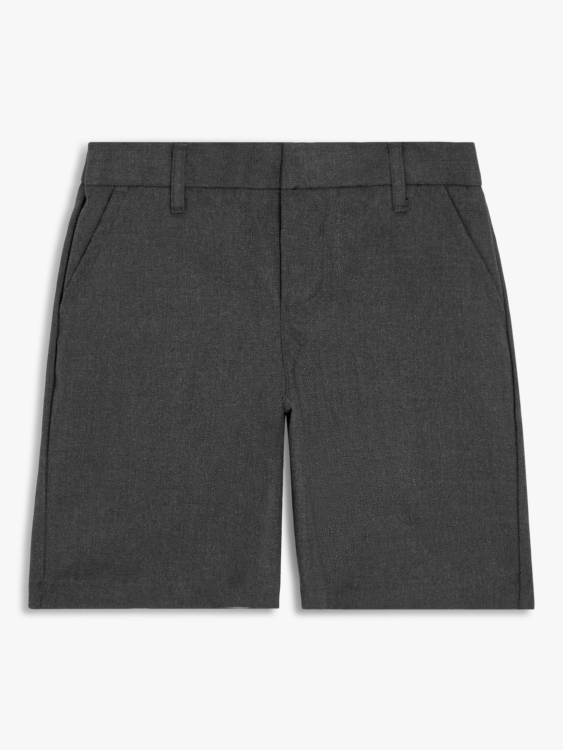 Product image 5 of 7, which shows John Lewis Boys' Adjustable Waist Cargo School Shorts, Grey, 13 years