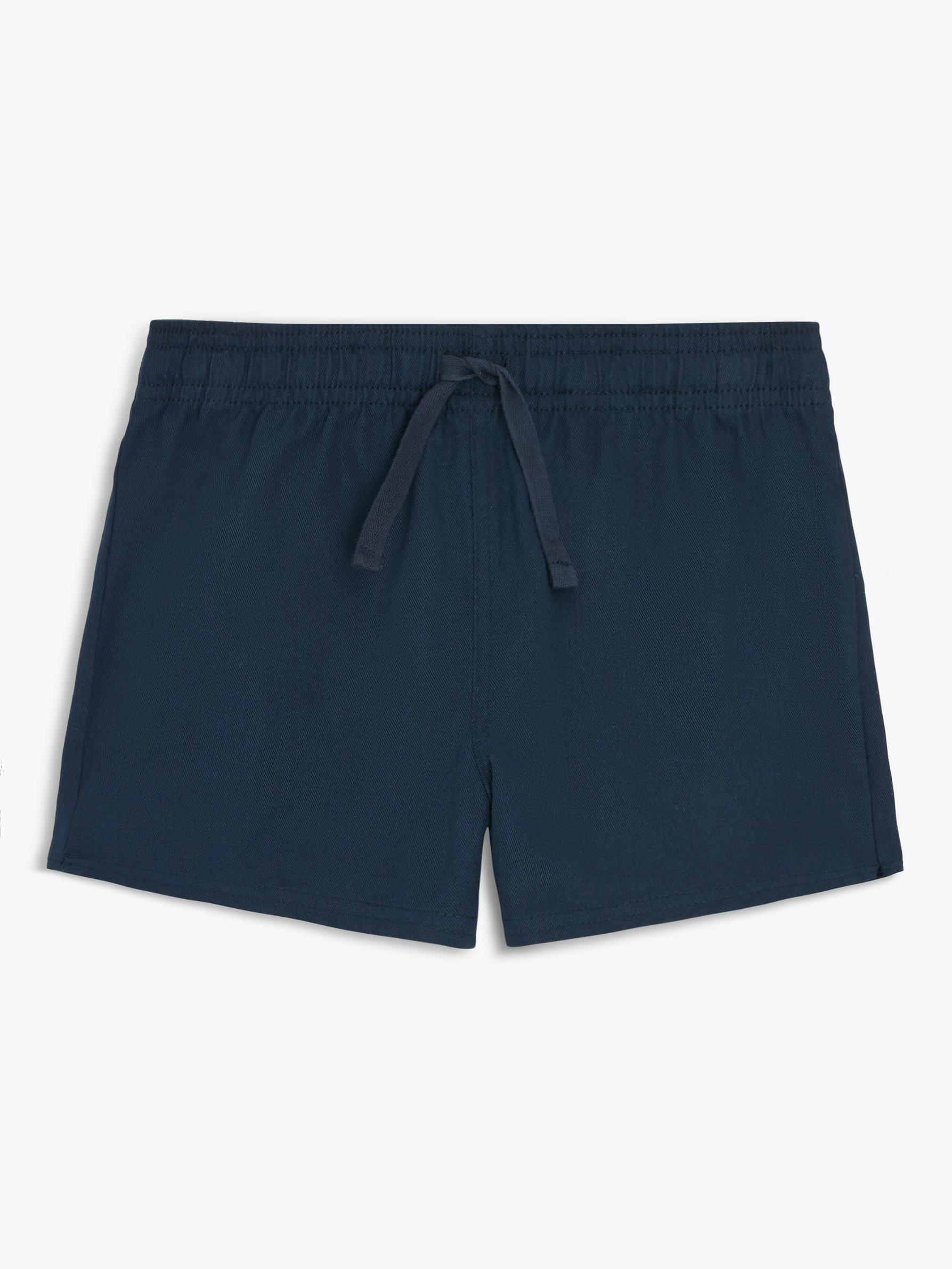 John Lewis Kids' Cotton School PE Shorts, Blue Navy, 13-14 years