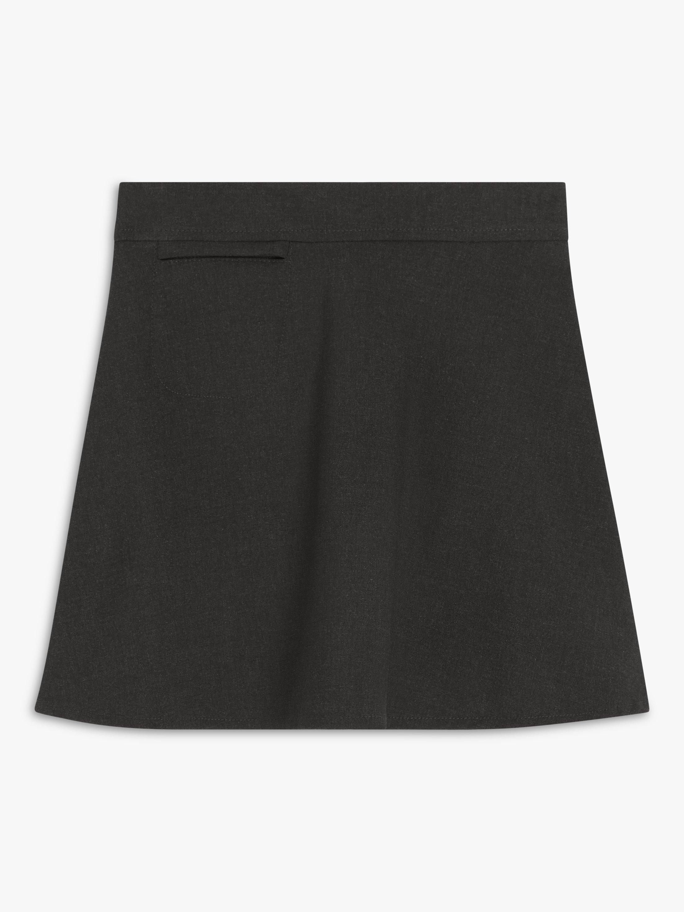 John Lewis Kids Adjustable Waist A Line School Skirt Grey Mid