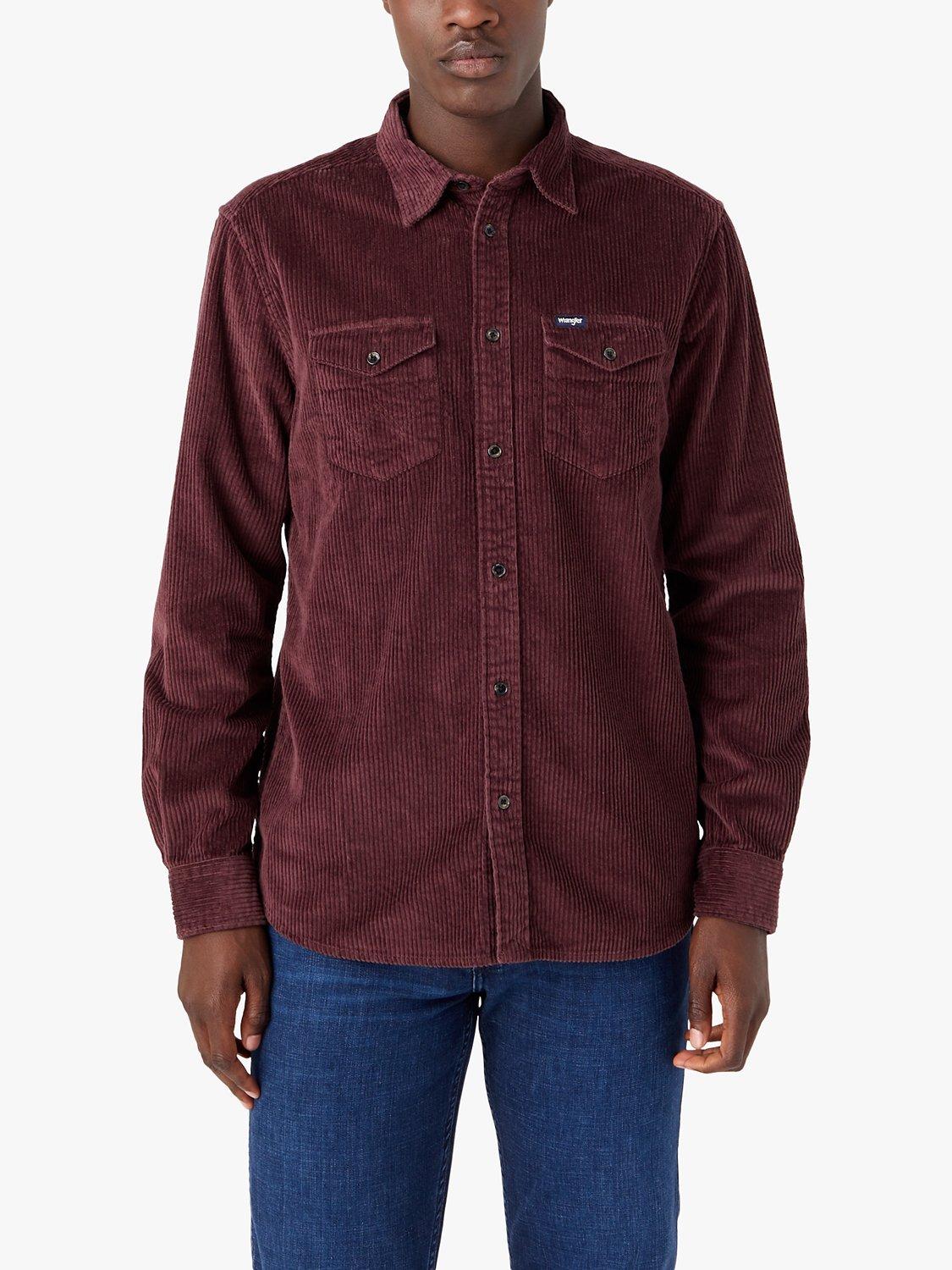 Wrangler Two Flap Pocket Shirt, Aubergine
