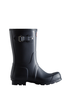 Hunter Original Short Side Adjustable Wellington Boots, Navy
