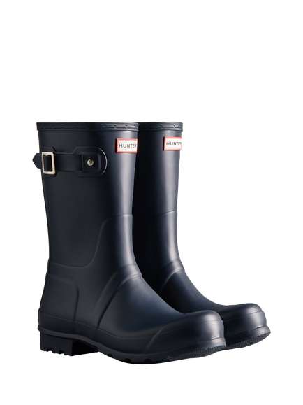 Hunter Original Short Wellington Boots - view 2, Navy
