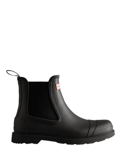 Hunter Waterproof Commando Chelsea Boots, Black