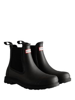 Hunter Waterproof Commando Chelsea Boots - view 2, Black