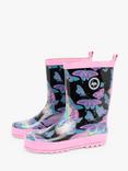 Hype Kids' Butterfly Glow Wellington Boots