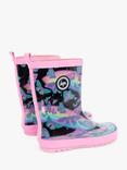 Hype Kids' Butterfly Glow Wellington Boots