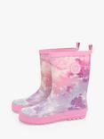 Hype Kids' Sparkle Cloud Crest Wellington Boots