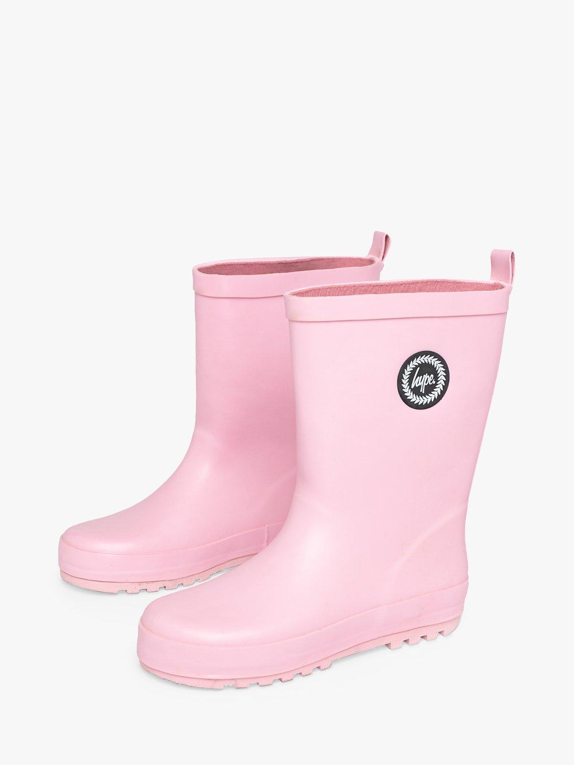 Hype Kids' Crest Logo Wellington Boots, Pink