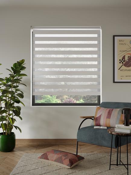John Lewis Day and Night Roller Blind, Grey