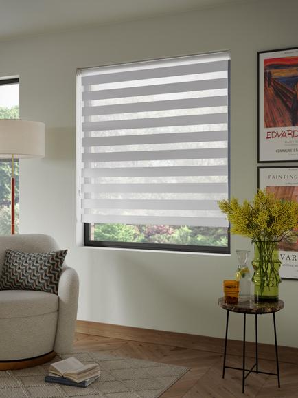 John Lewis Day and Night Roller Blind - view 2, White