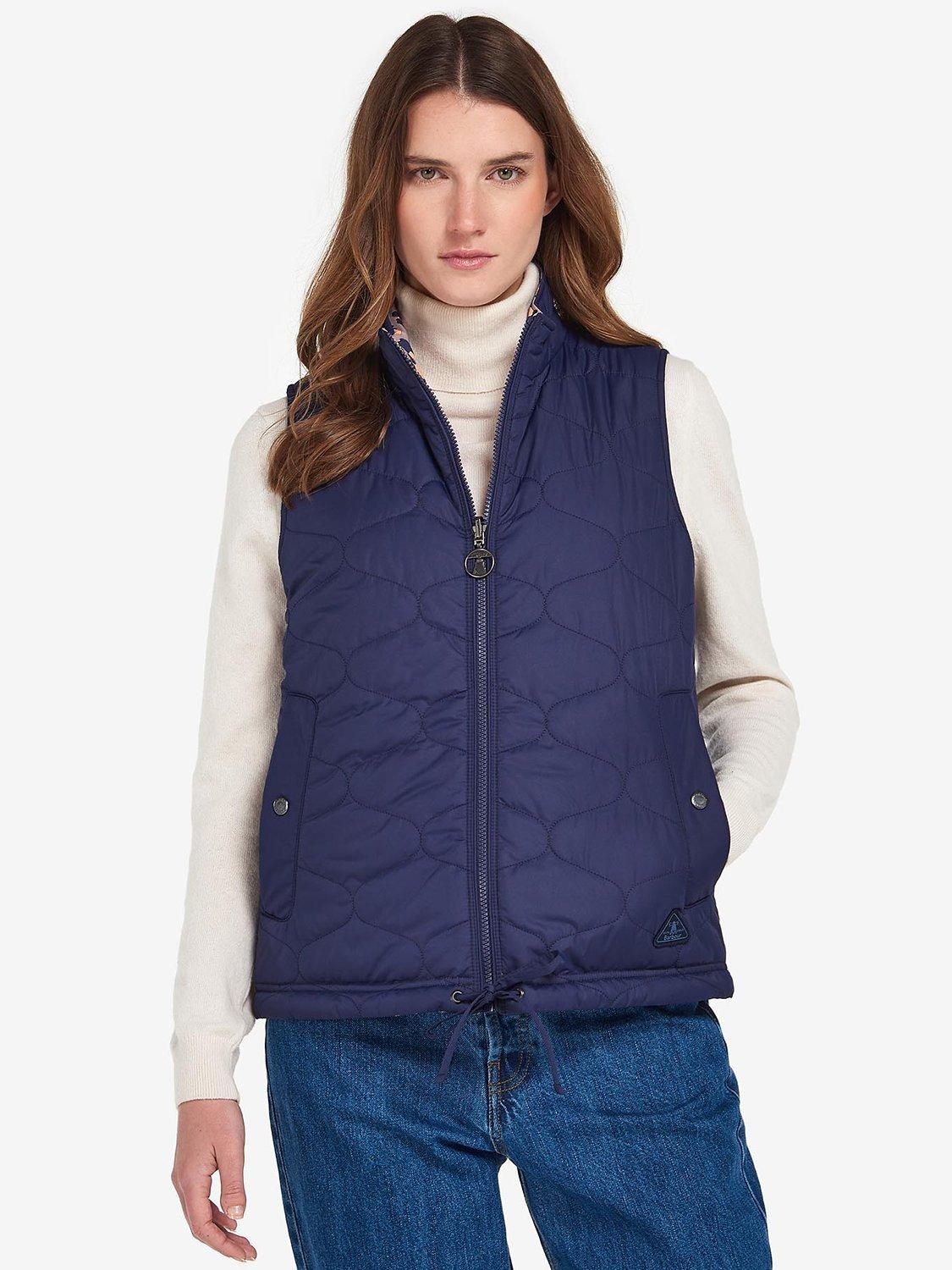 Barbour Printed Reversible Apia Gilet, Eternal Ink/Multi