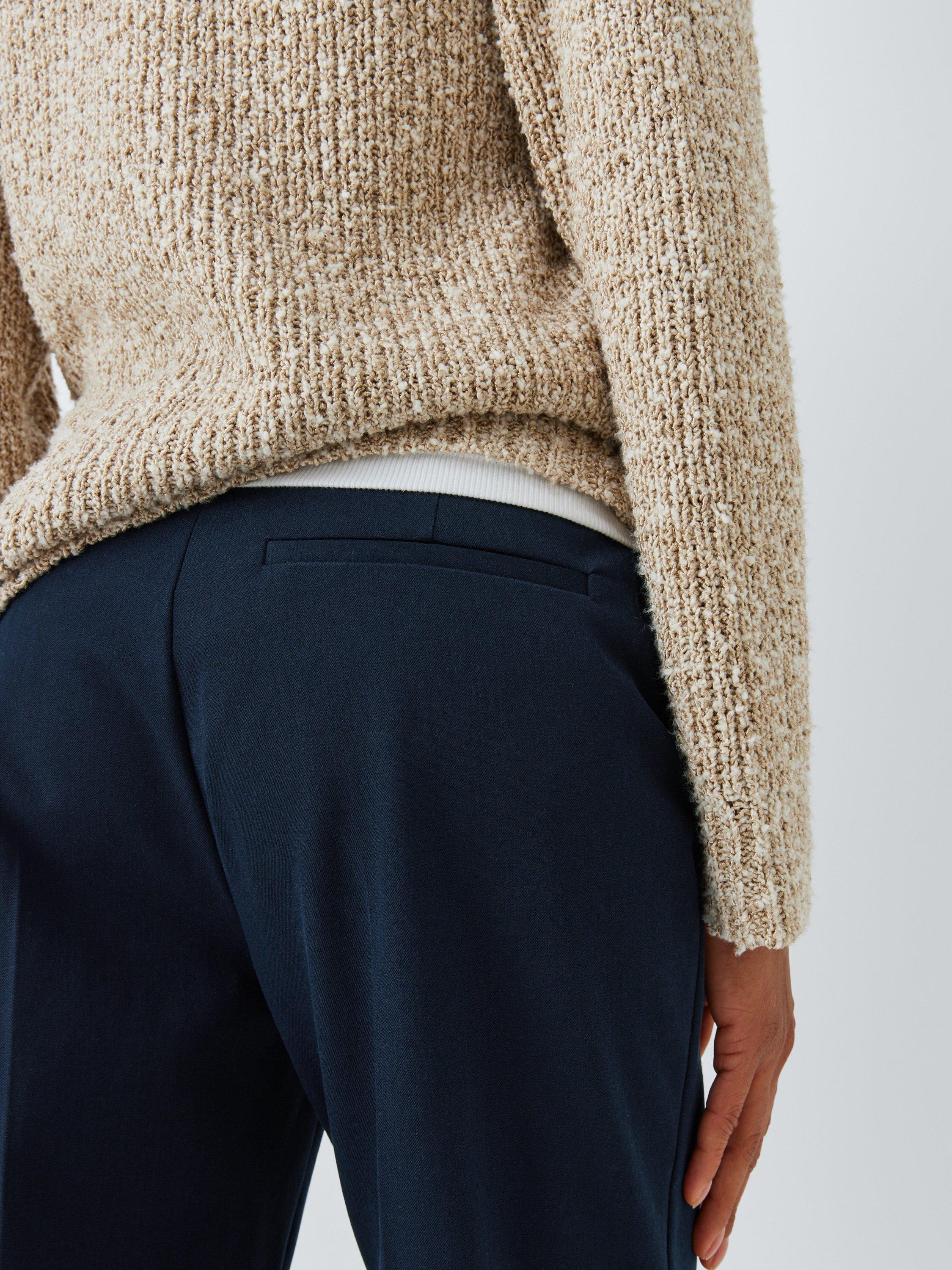 Product image 6 of 6, which shows John Lewis Slim Bi-Stretch Trousers, Navy, 8