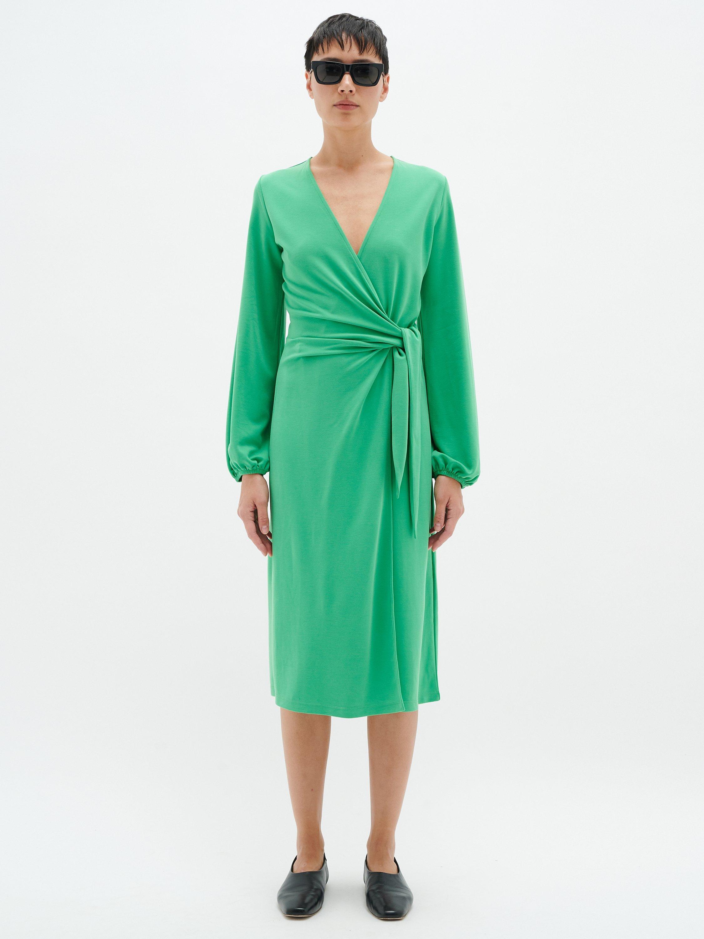 Bright green midi dress best sale