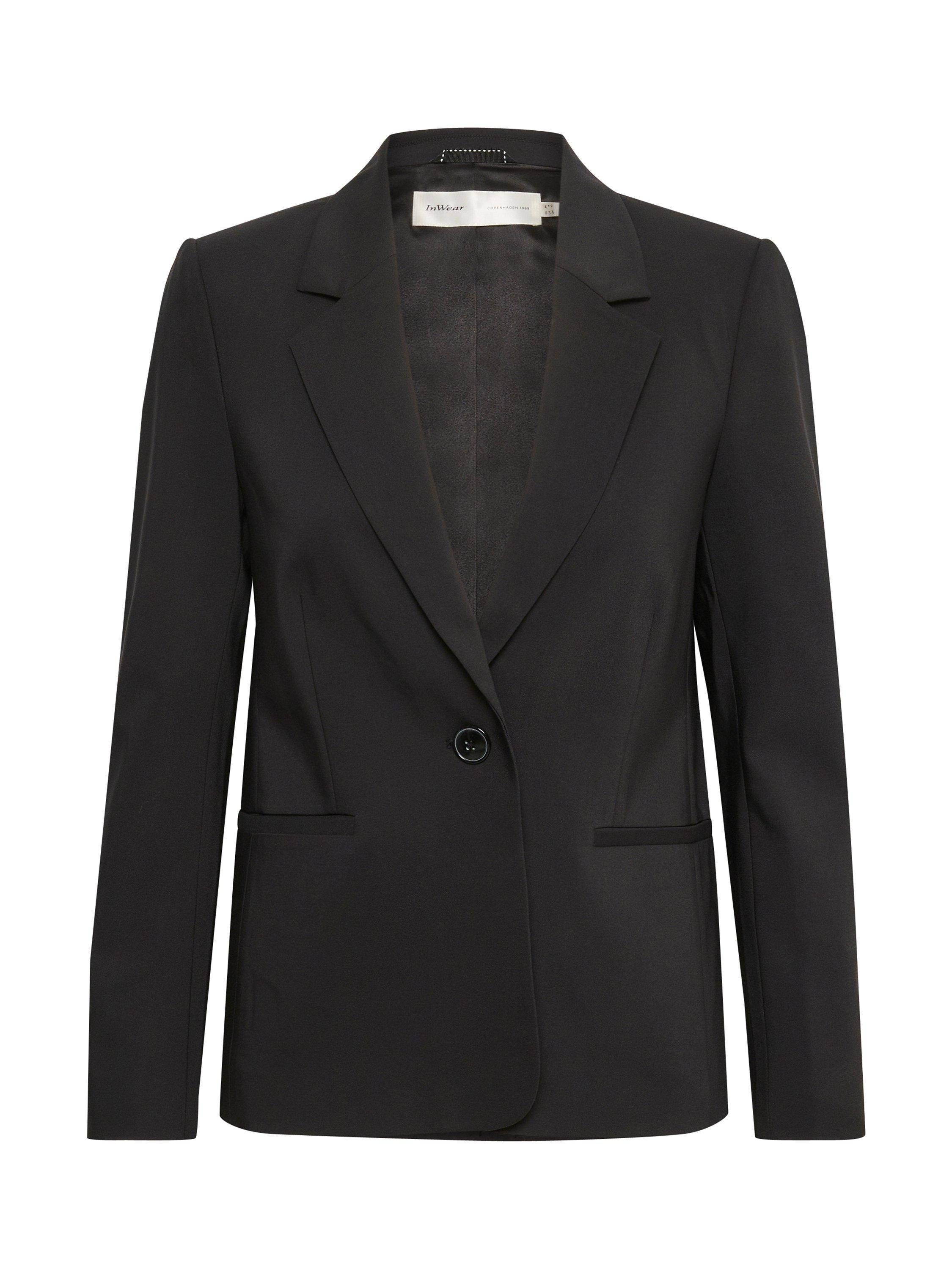 Product image 5 of 6, which shows InWear Zella Classic Short Blazer, Black, 8