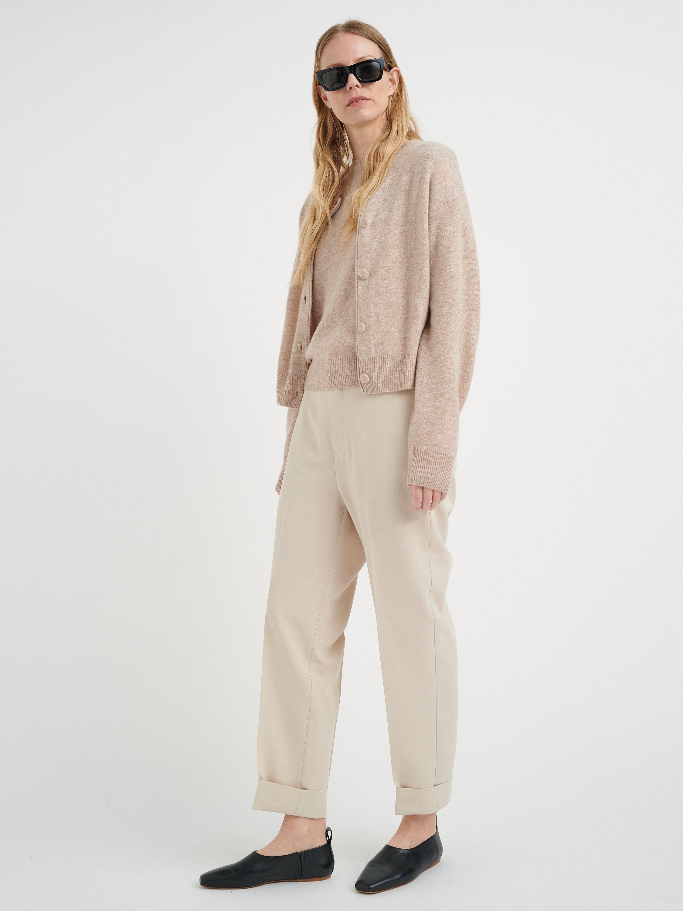 InWear Monika Wool Cashmere Blend Cardigan, Oatmeal Melange