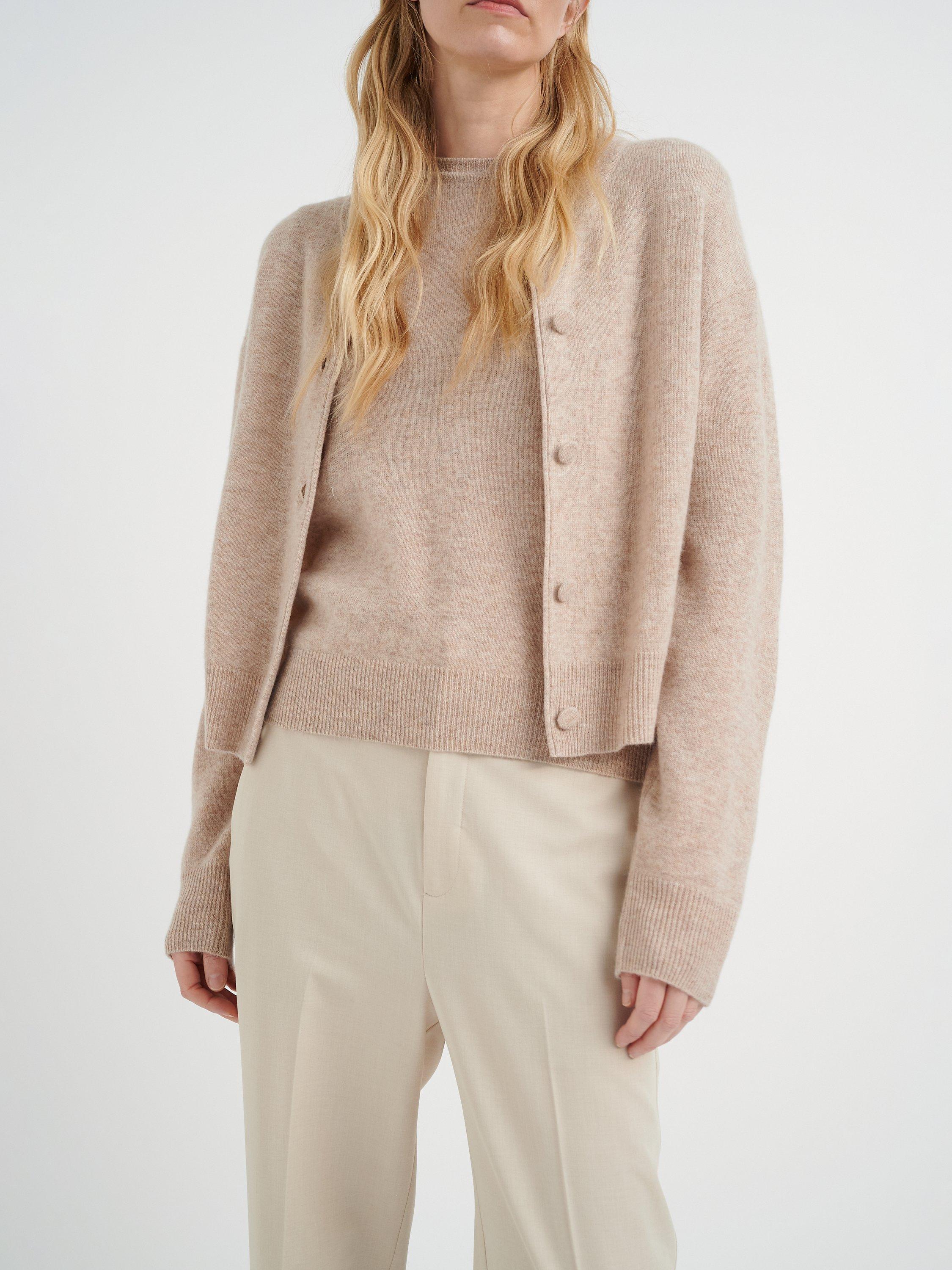 InWear Monika Wool Cashmere Blend Cardigan, Oatmeal Melange