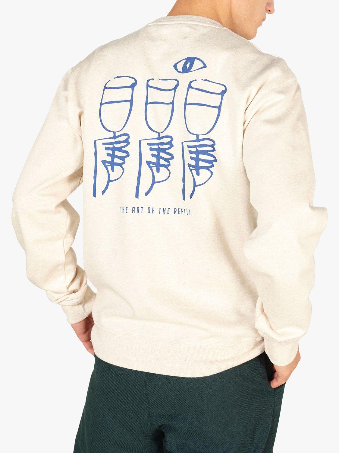 Libertine-Libertine Organic Cotton Society Refill Sweatshirt, Ecru Melange