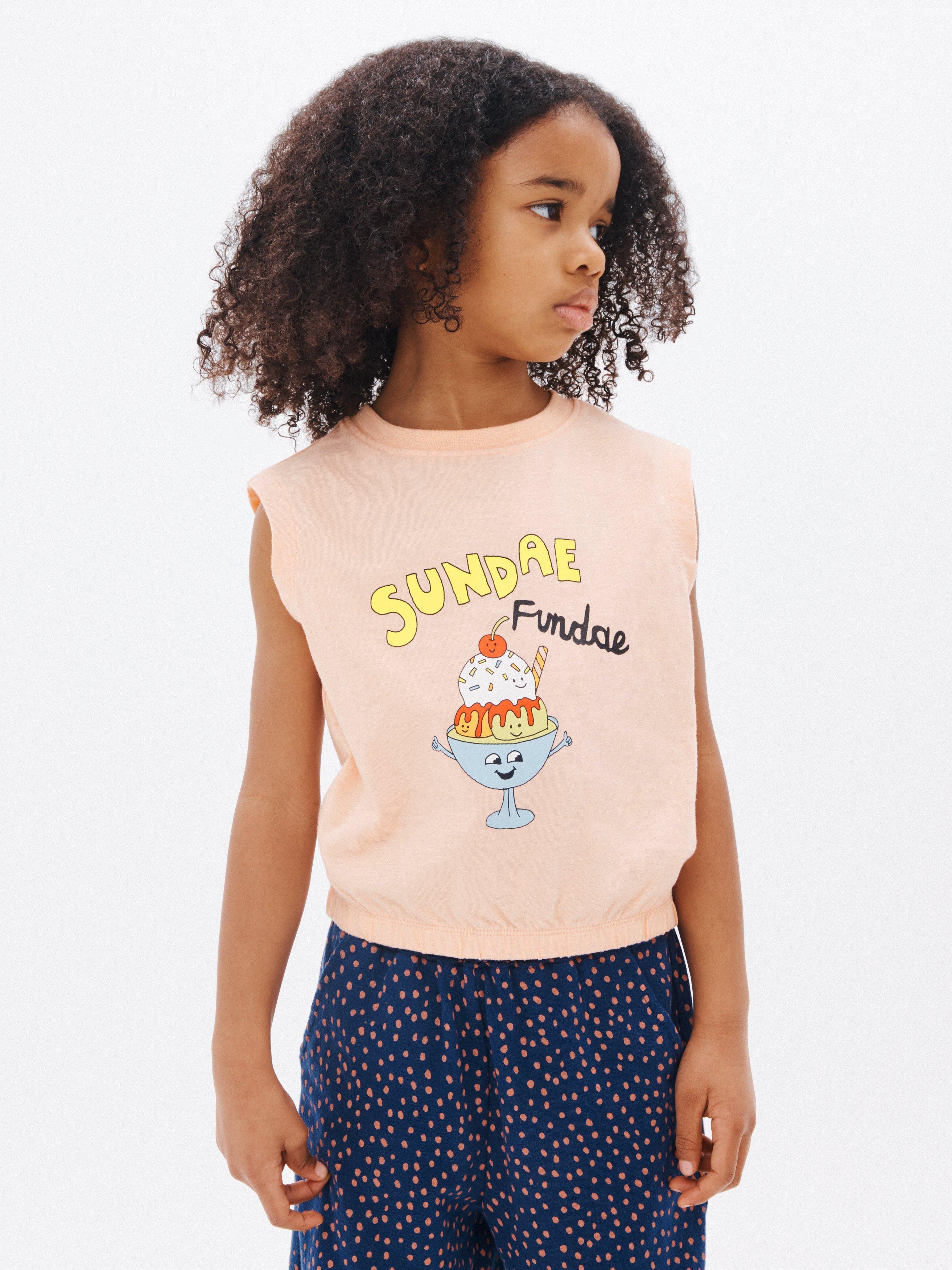 John Lewis ANYDAY Kids' Sundae Tank Top, Pink