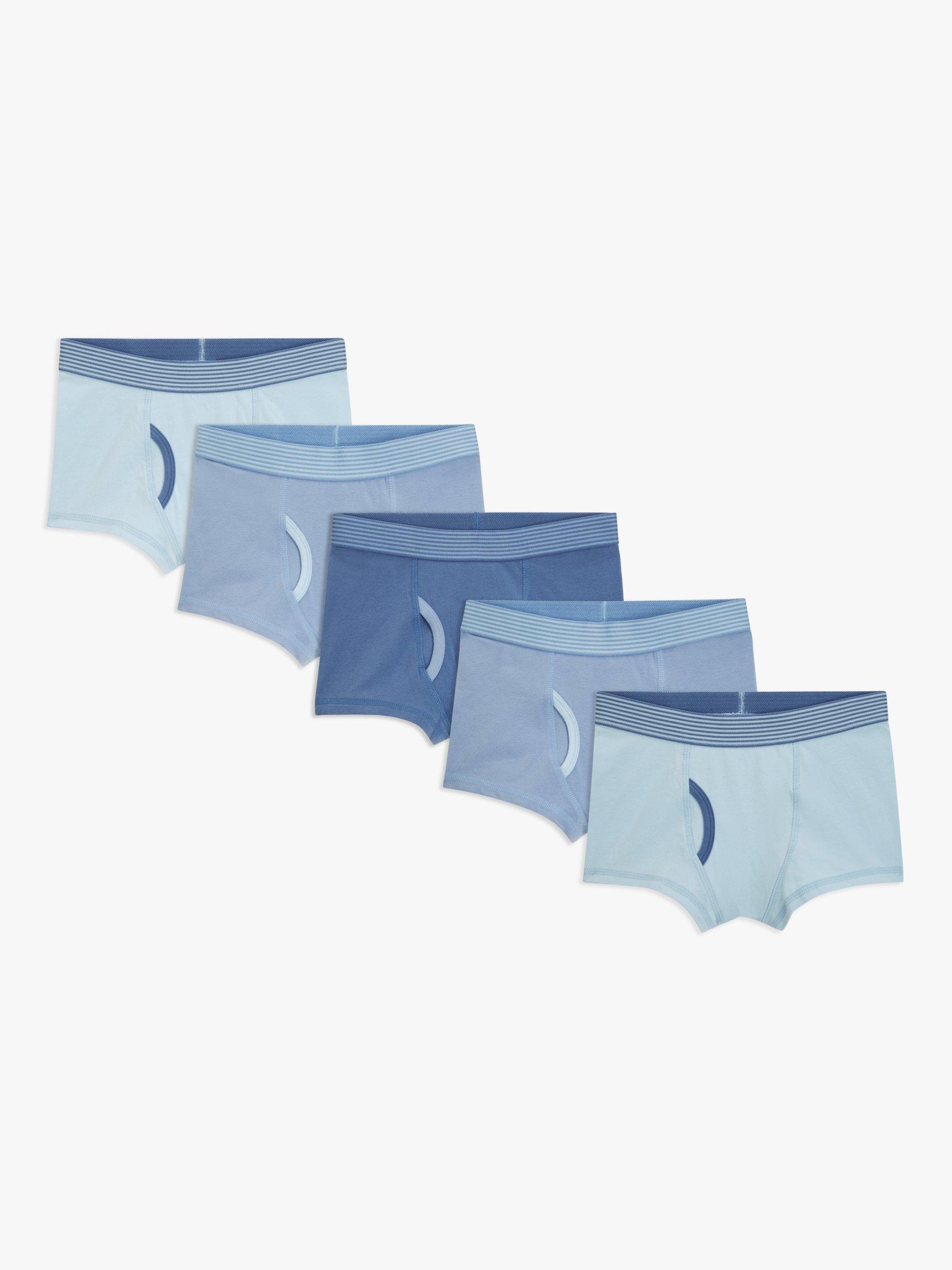 John Lewis Boy's Boxers, Pack of 5, Blue/Multi