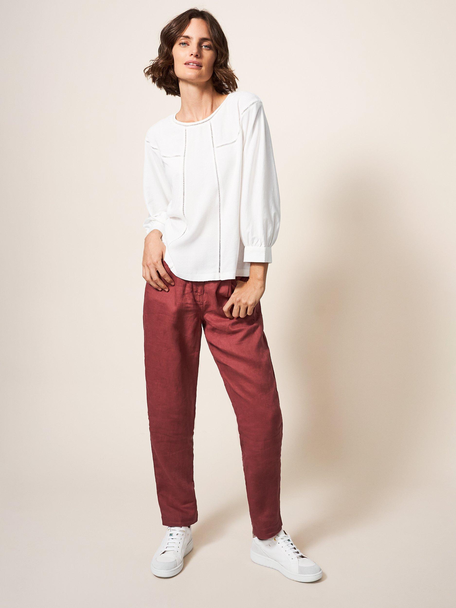 White Stuff Mollie Cotton Blend Top, White
