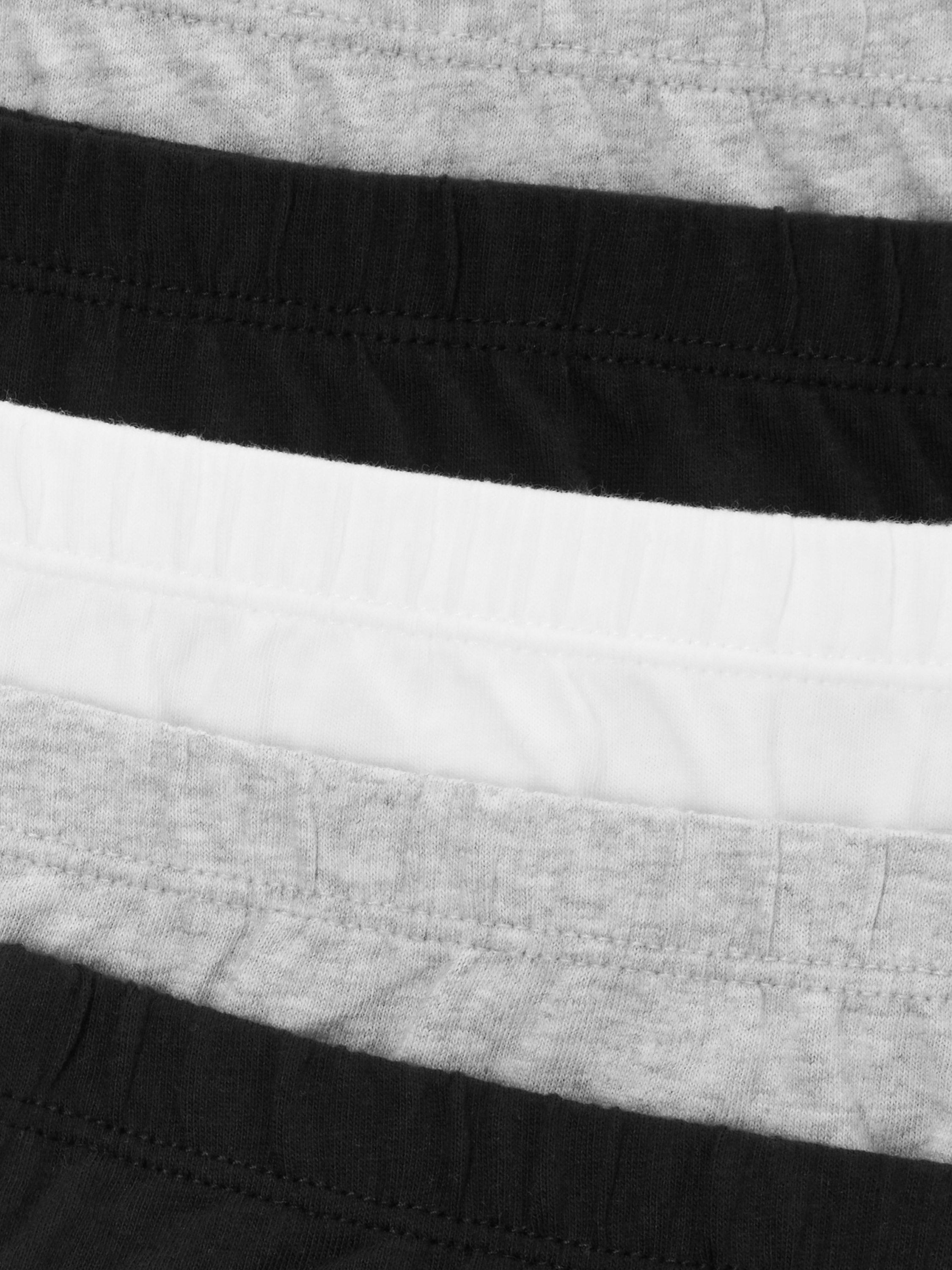 Product image 2 of 2, which shows John Lewis Kids' Pants, Pack of 5, Black/White/Grey, 2 years